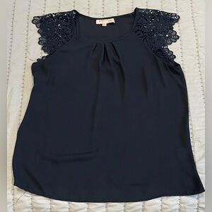 Navy Blue Blouse